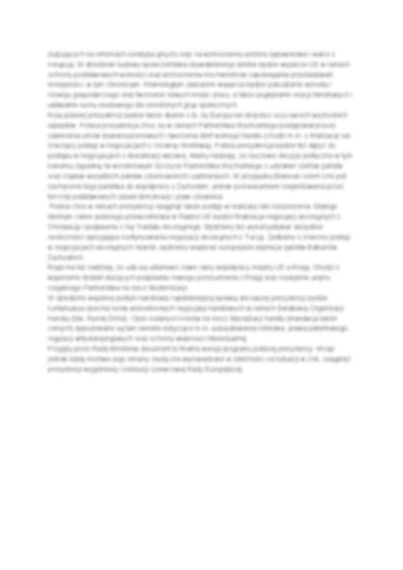 Prezydencja w Unii - omówienie - strona 3