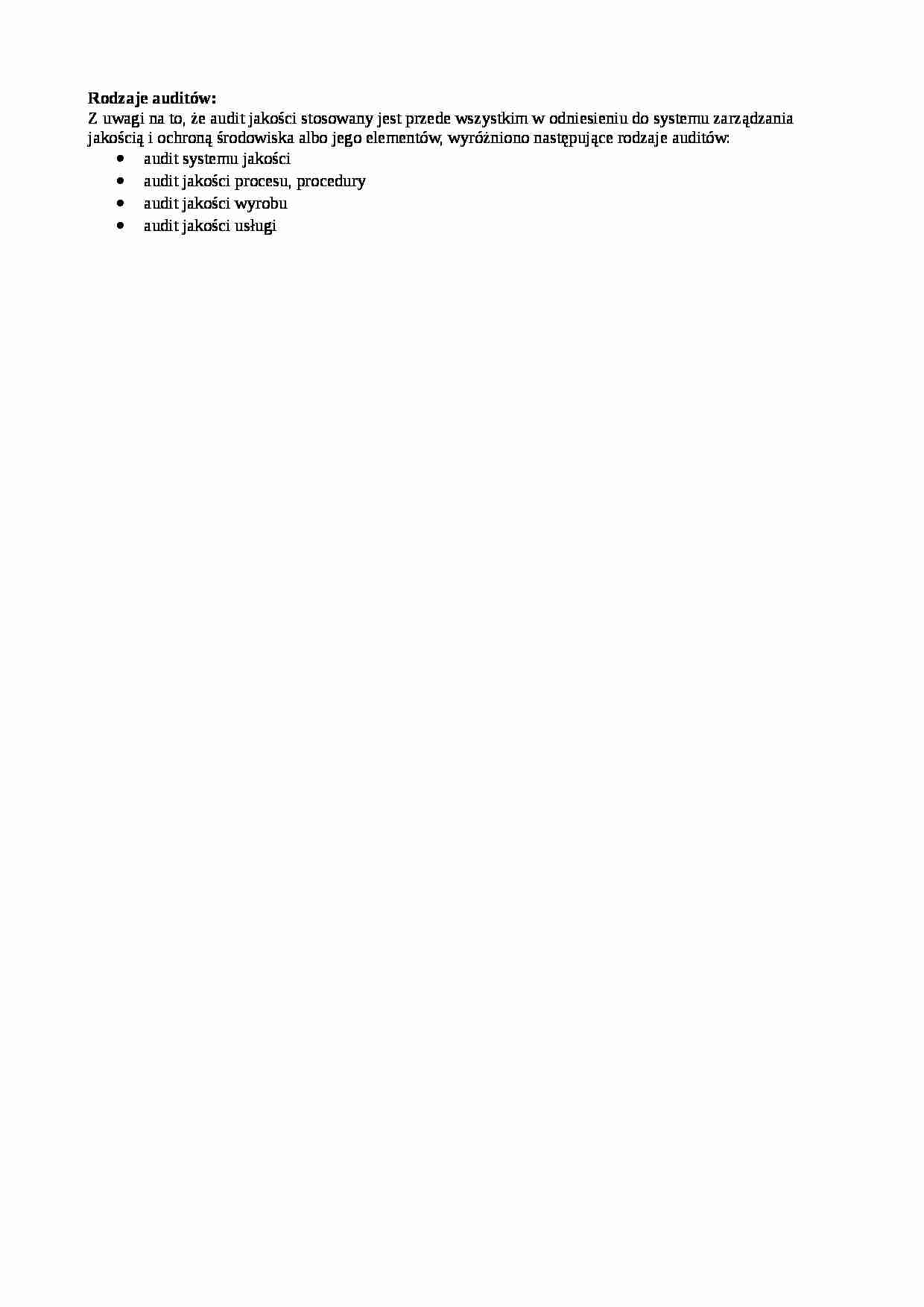 Rodzaje auditów-opracowanie - strona 1