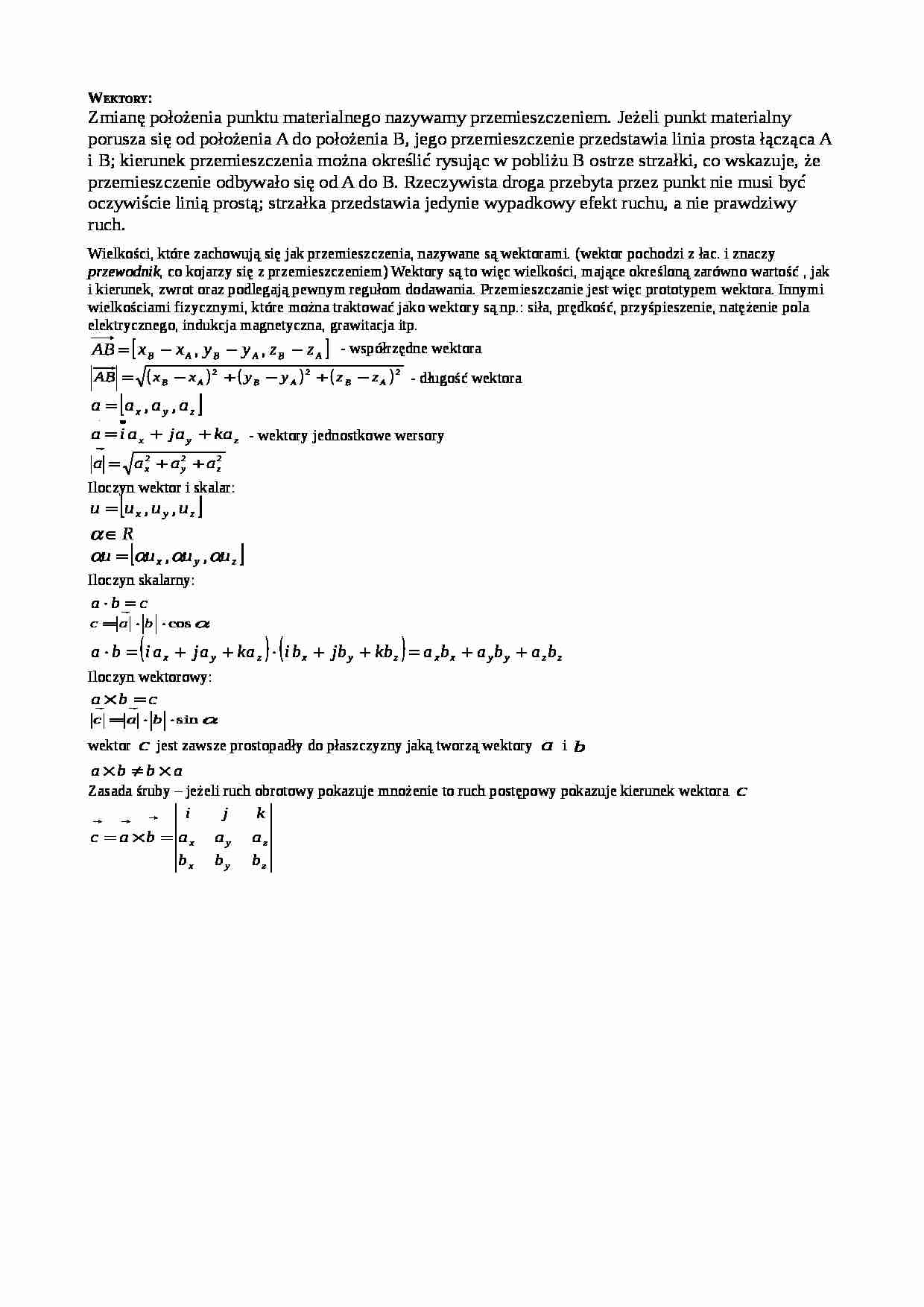 Wektory-opracowanie - strona 1