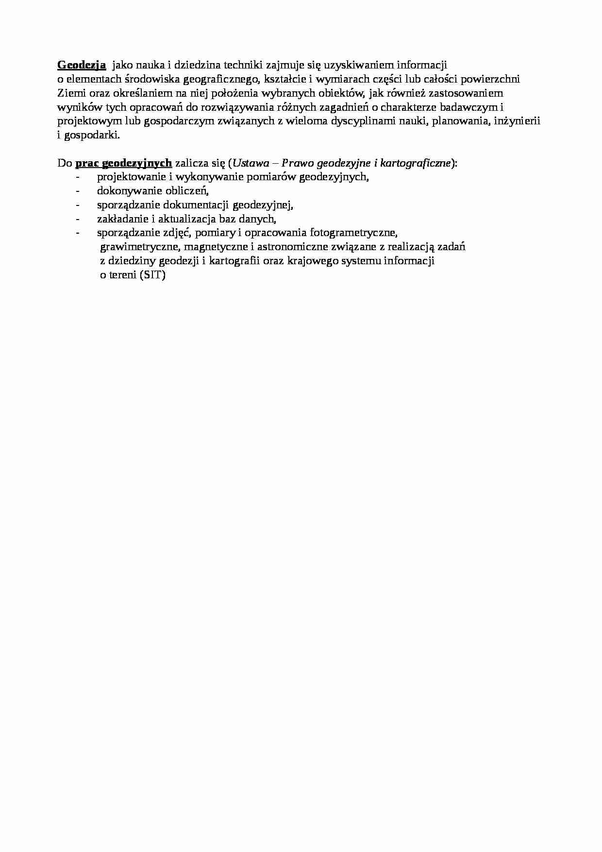 Geodezja-opracowanie - strona 1