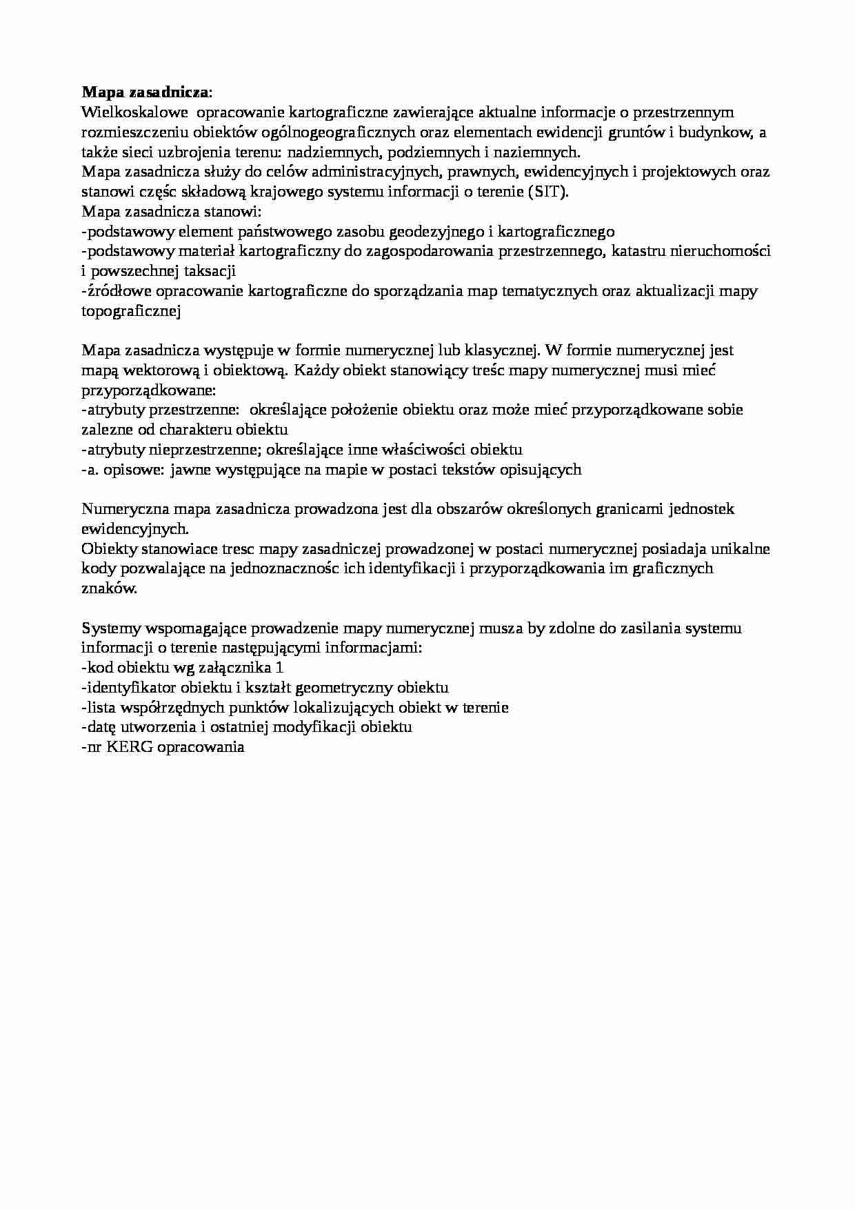 Mapa zasadnicza-opracowanie - strona 1