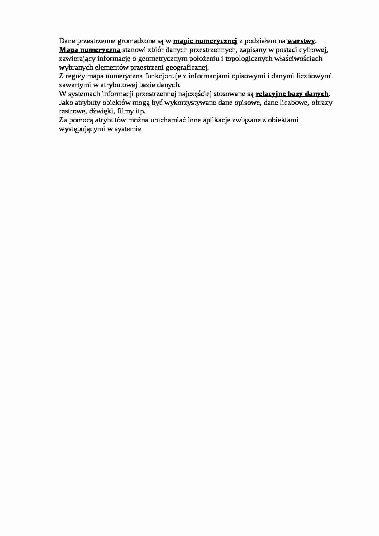 Mapa numeryczna-opracowanie - strona 1