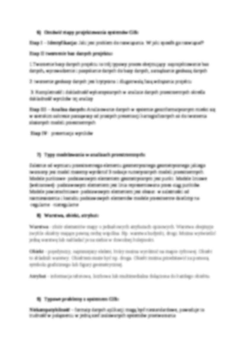 Pytania i odpowiedzi na egzamin-opracowanie - Geobaza - strona 2