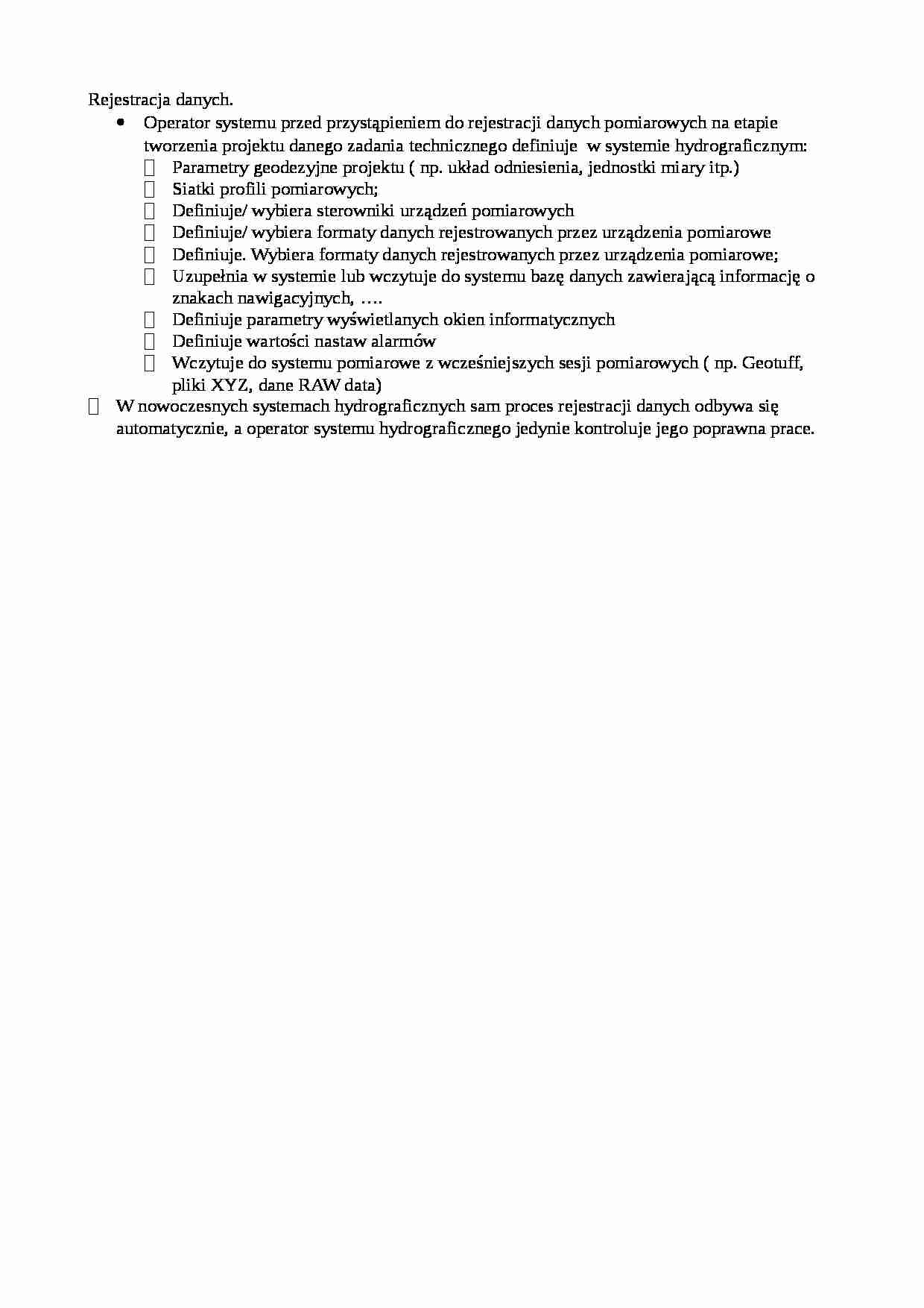 Rejestracja danych-opracowanie - strona 1