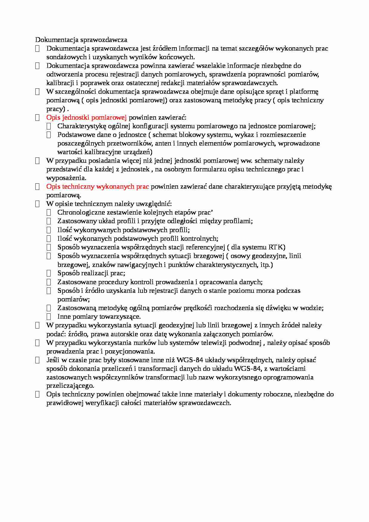 Dokumentacja sprawozdawcza-opracowanie - strona 1