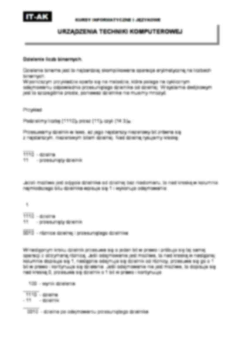 Operacje na liczbach binarnych - omówienie - strona 3