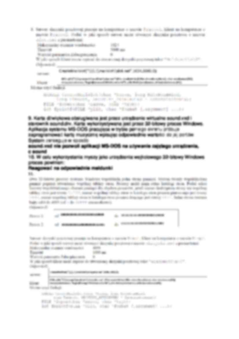 Systemy operacyjne - pytania - strona 2