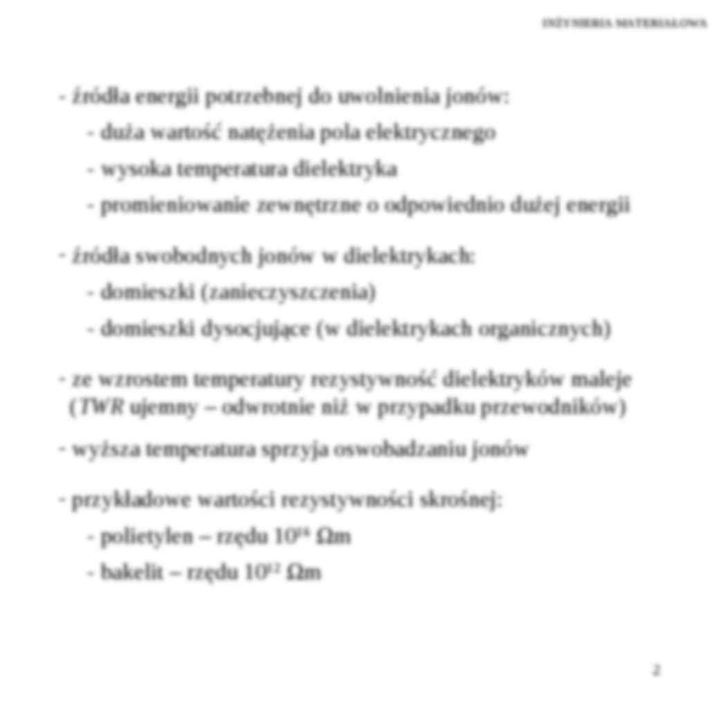 Dielektryki - omówienie - strona 2