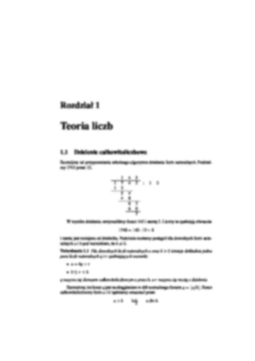 Matematyka Dyskretna - omówienie - teoria liczb - strona 3