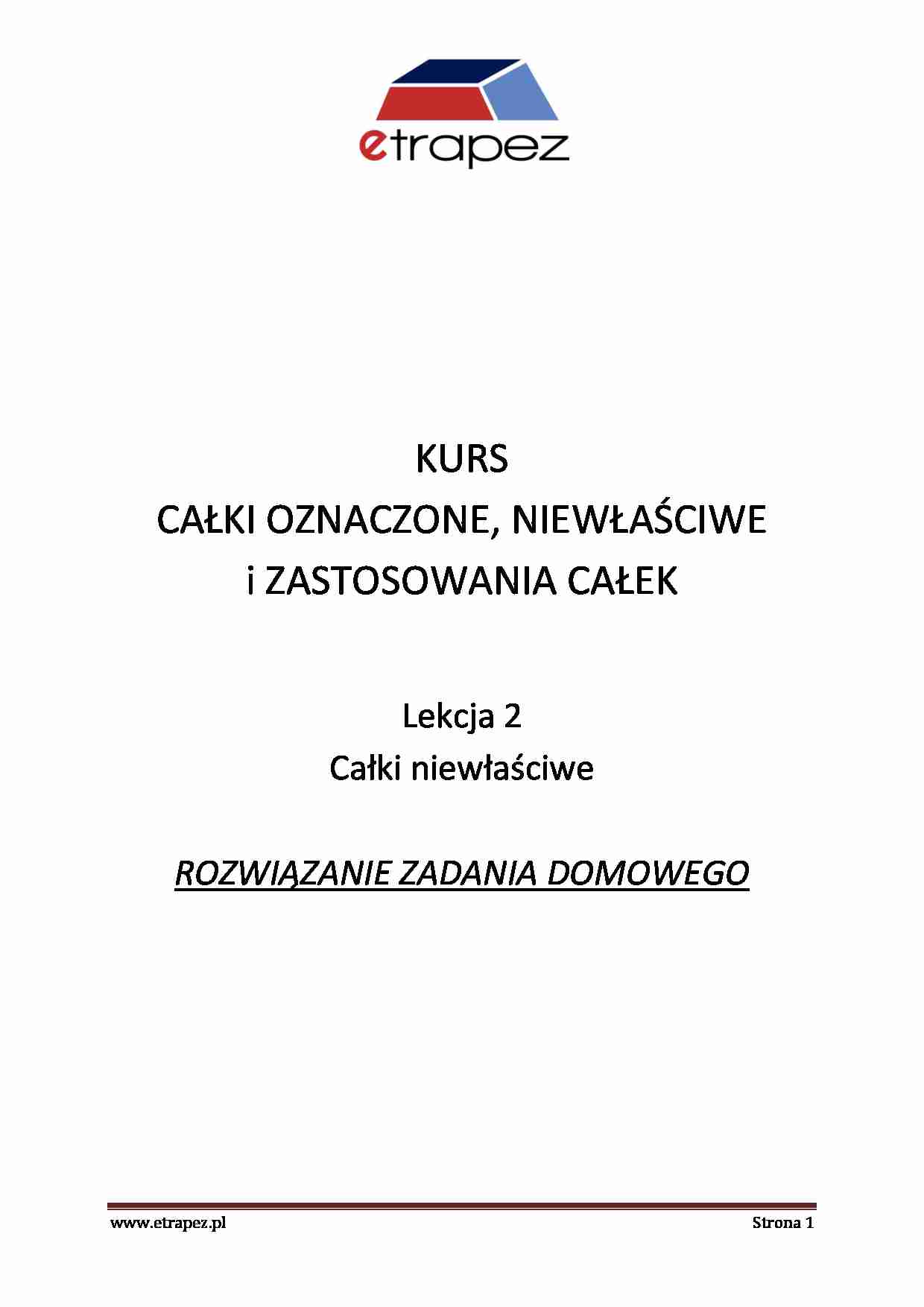 Calki niewłasciwe - omówienie 2 - strona 1