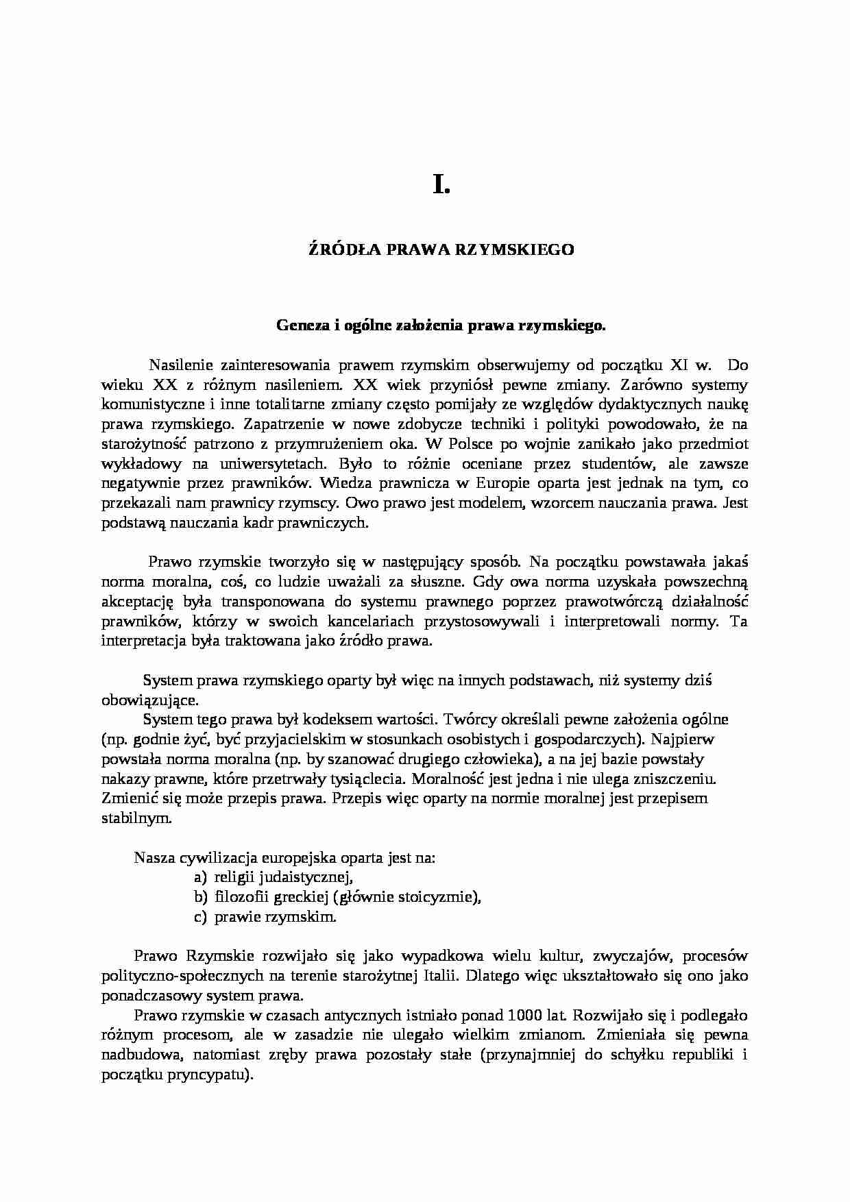 prawo rzymskie - strona 1