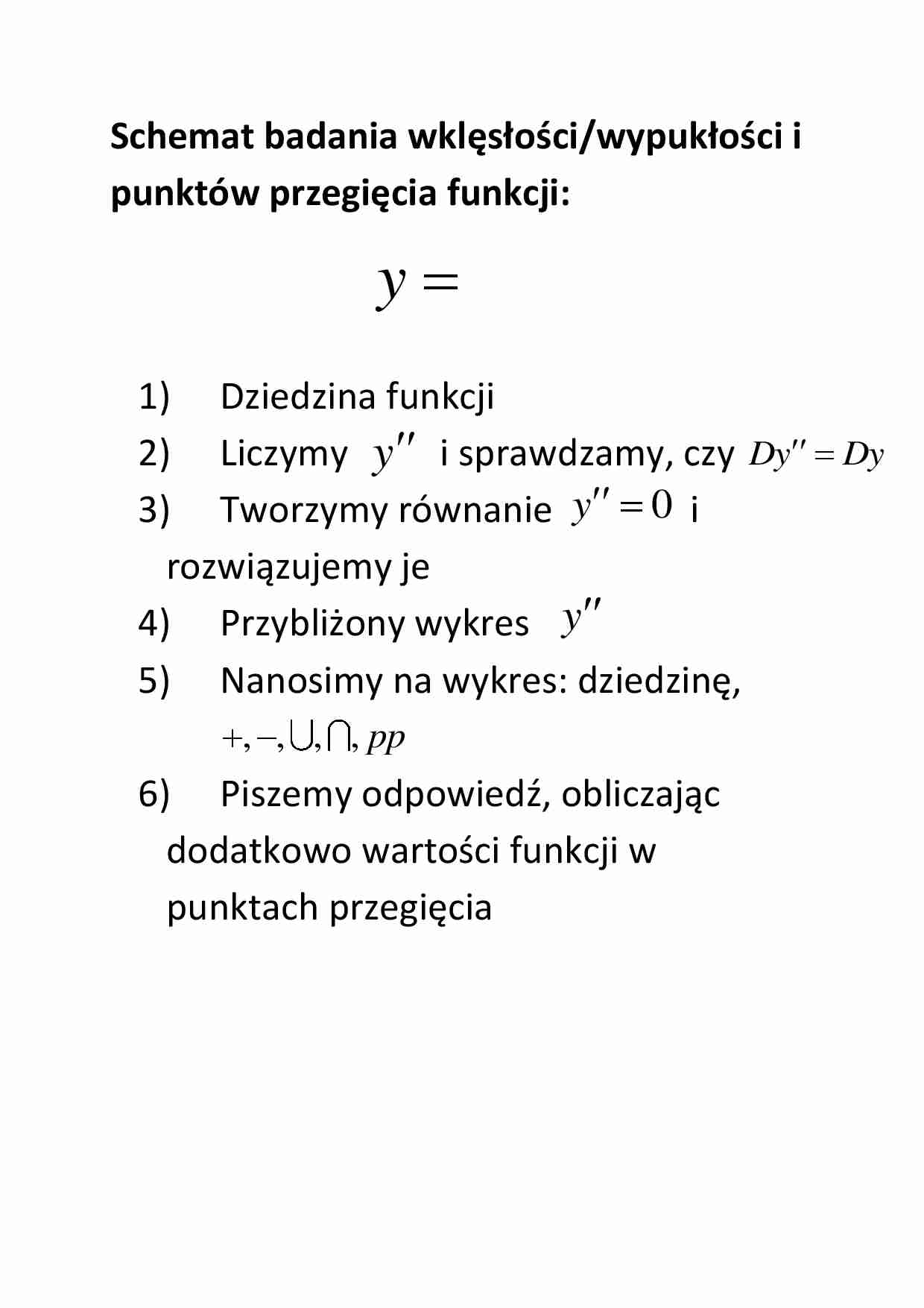 Schemat badania wypukłości - strona 1