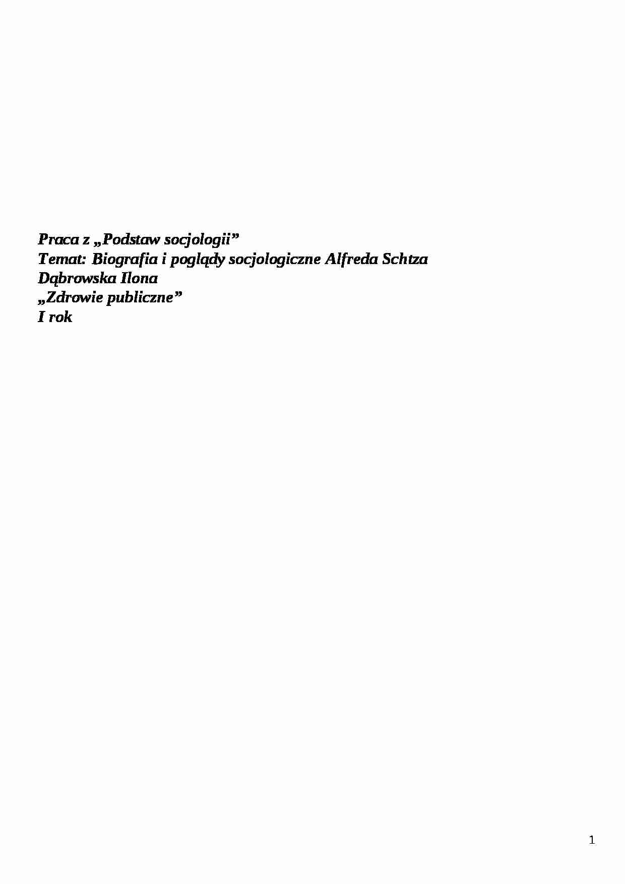 Alfred Schultz - strona 1