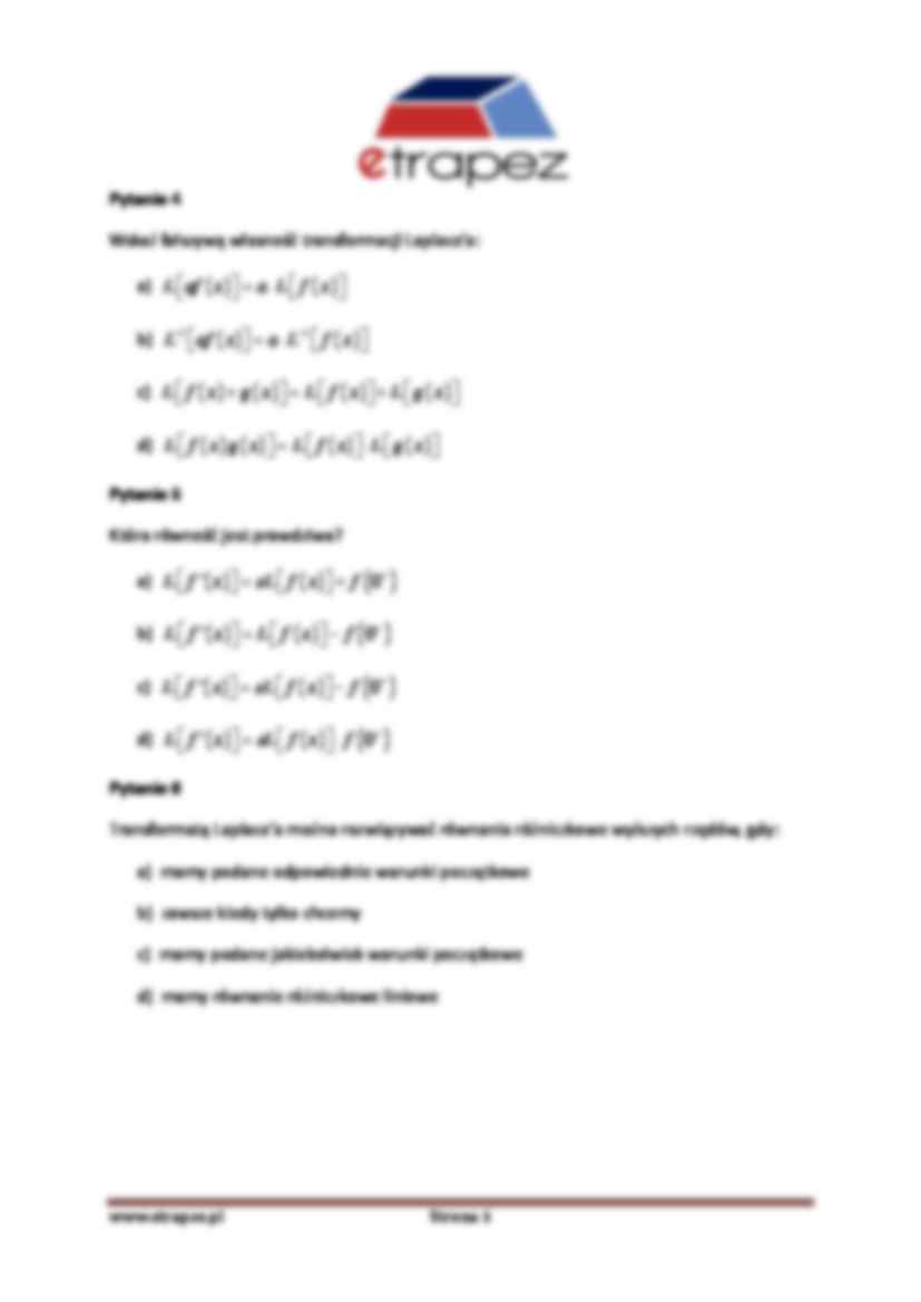 Wykład  z transformata Laplace'a  (2) - strona 3