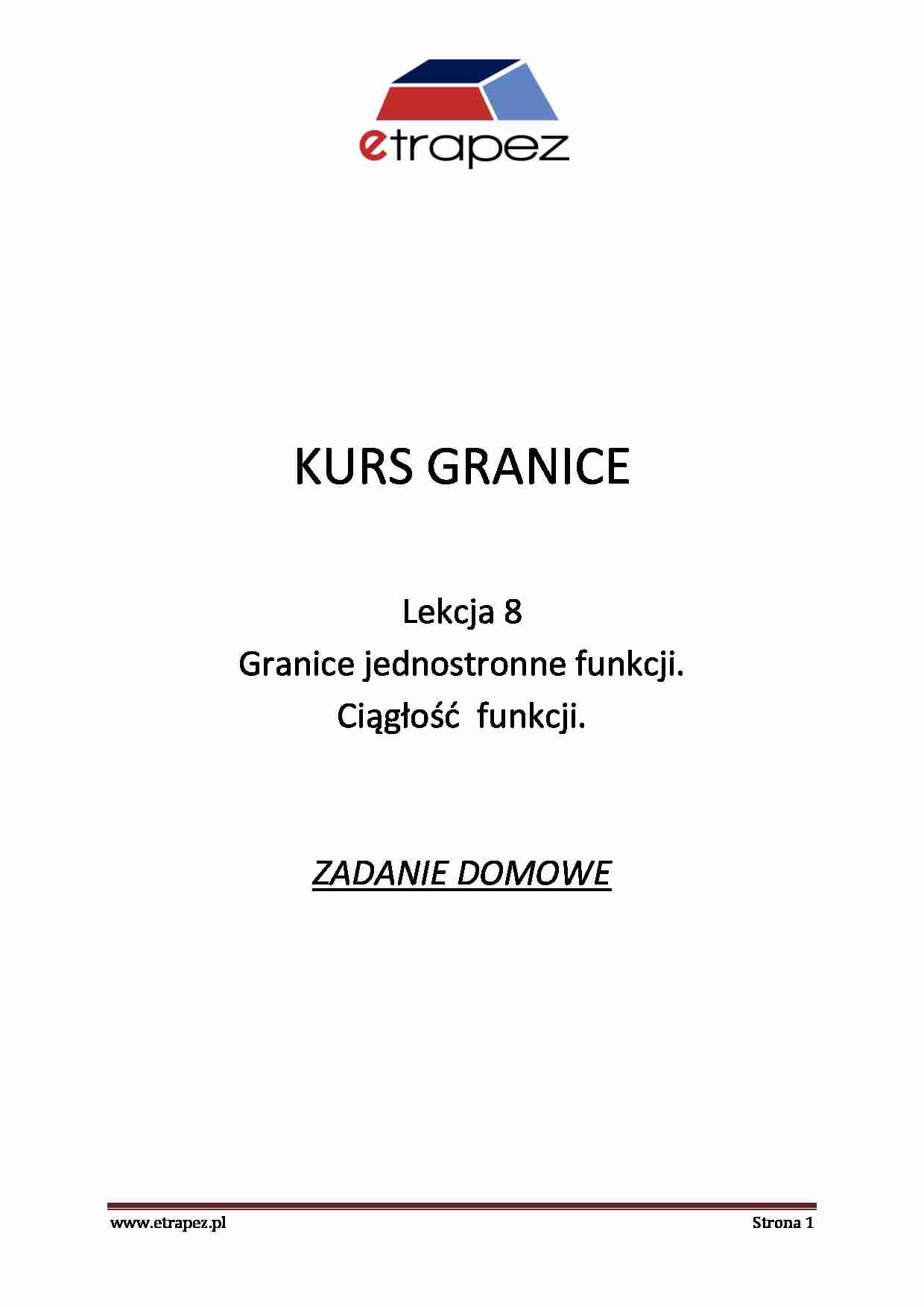 Ciagłość funkcji - omówienie - strona 1