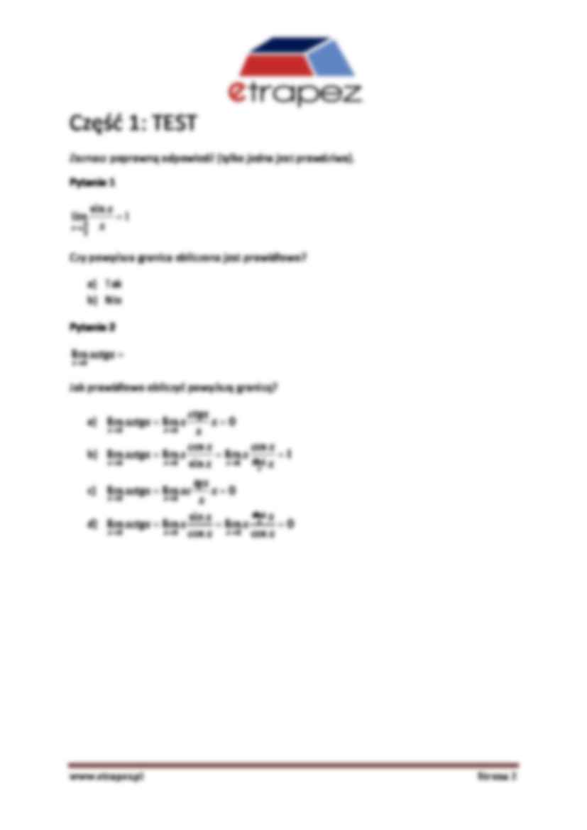 Funkcje - zadania - strona 2