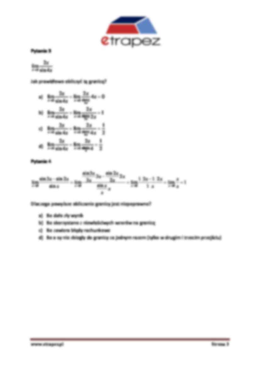 Funkcje - zadania - strona 3