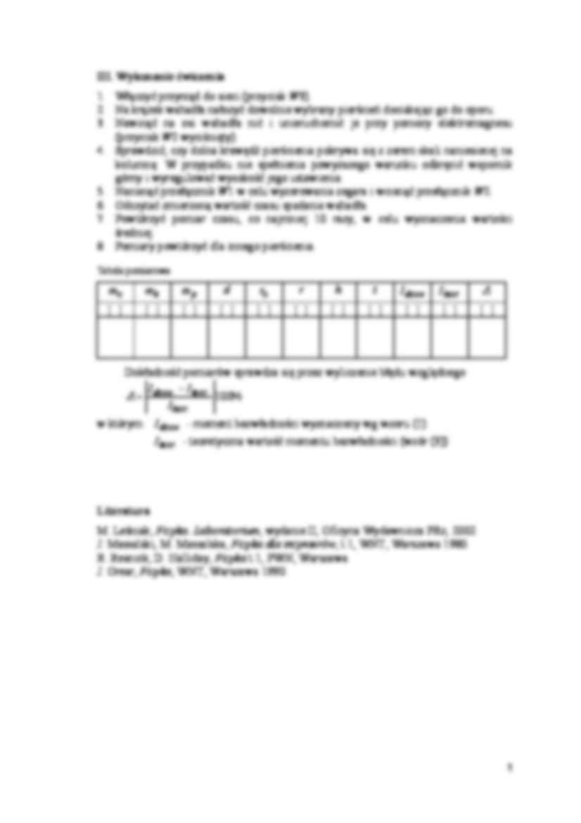 Pomiar momentu bezwładności -  metoda Maxwella - omówienie - strona 3