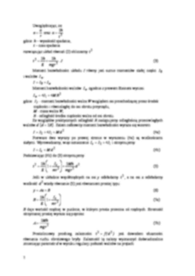 Sprawdzanie ruchu obrotowego brył - omówienie - strona 2