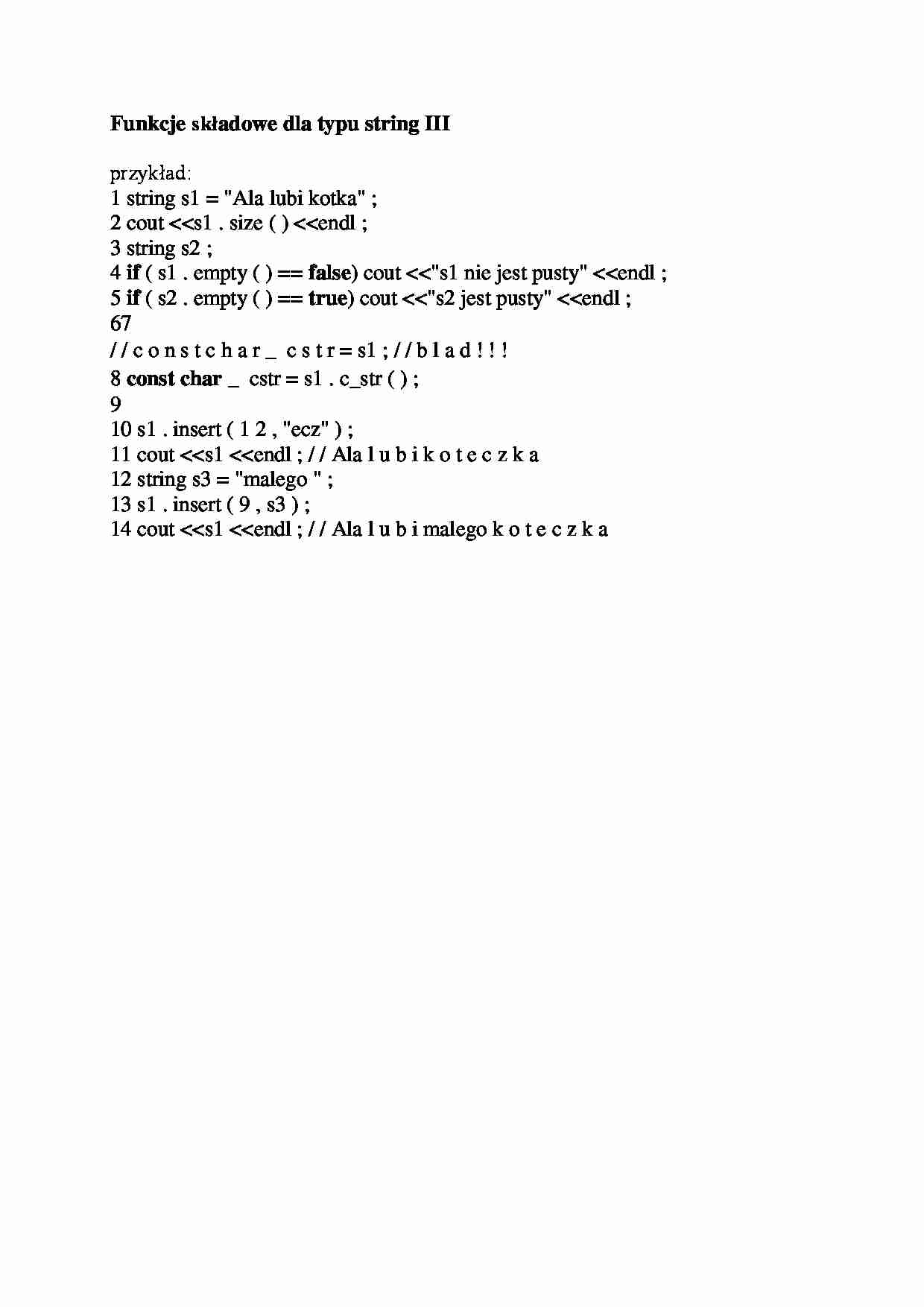 Funkcje składowe dla typu string III-opracowanie - strona 1