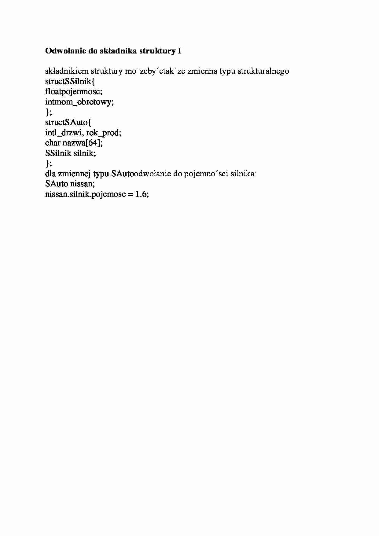Odwołanie do składnika struktury I-opracowanie - strona 1
