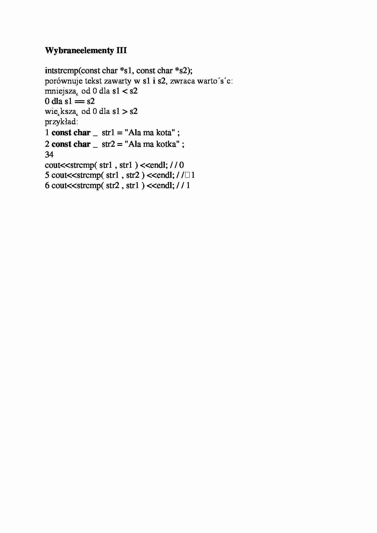 Wybrane elementy III-opracowanie - strona 1