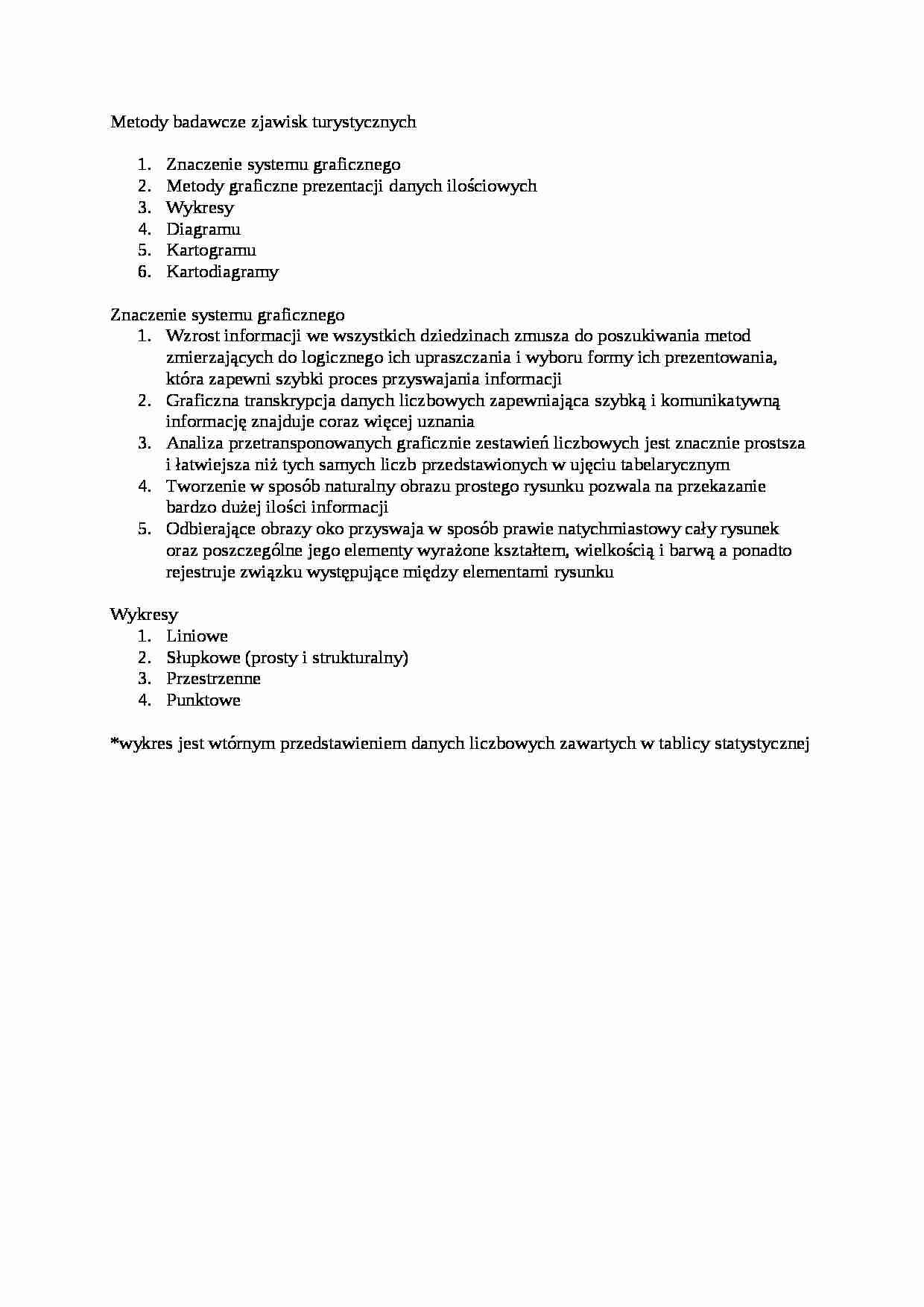 Metody badawcze zjawisk turystycznych  - omówienie - strona 1