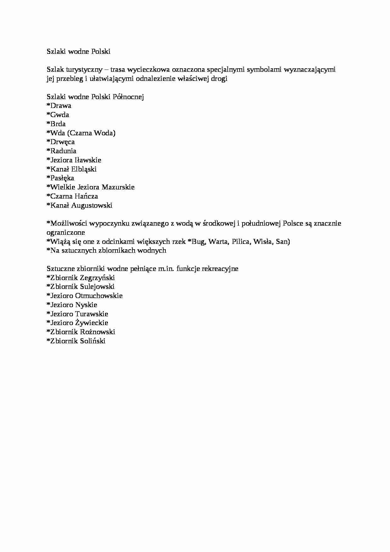 Szlaki wodne Polski - omówienie - strona 1