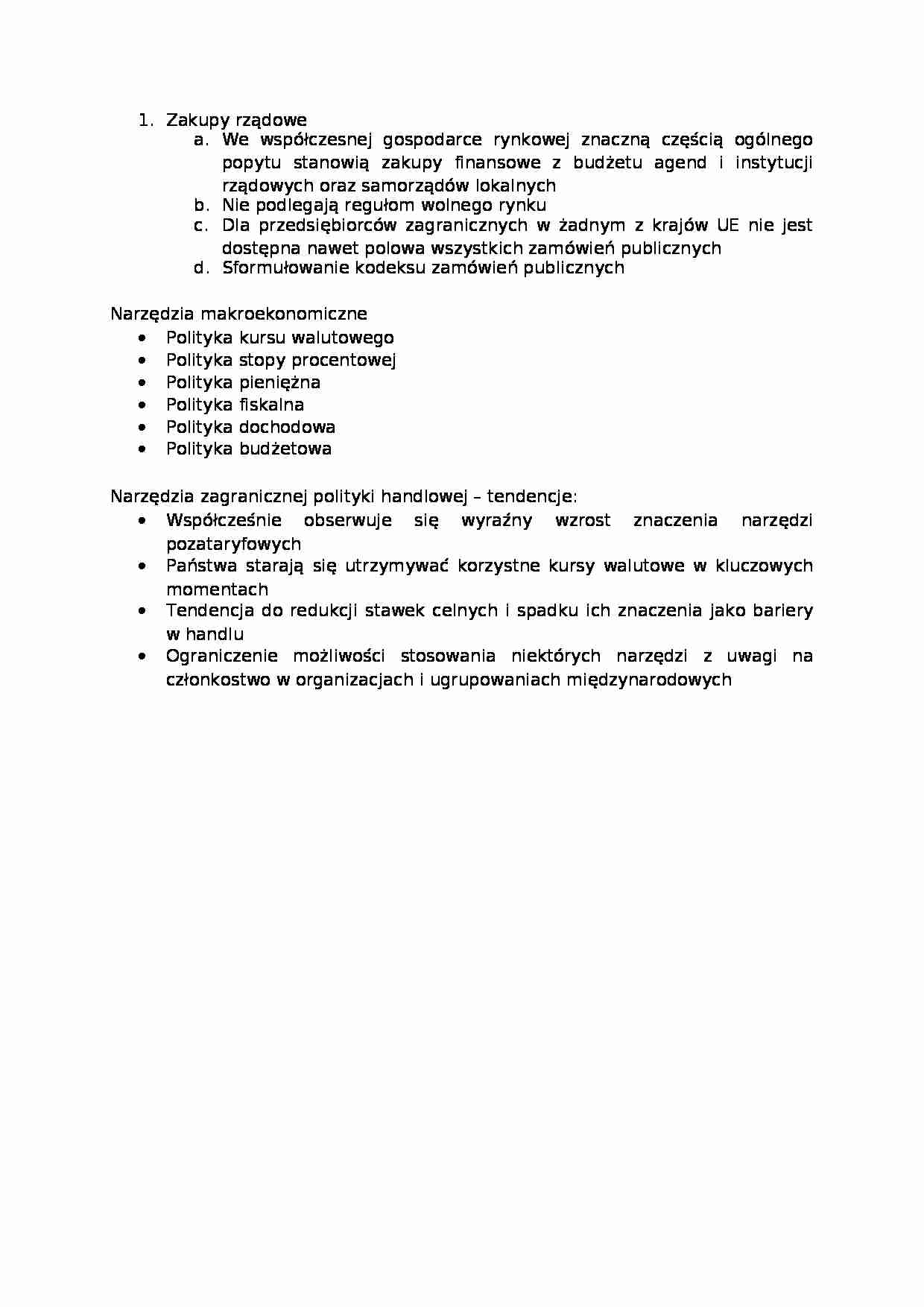 Zakupy rządowe  - omówienie  - strona 1