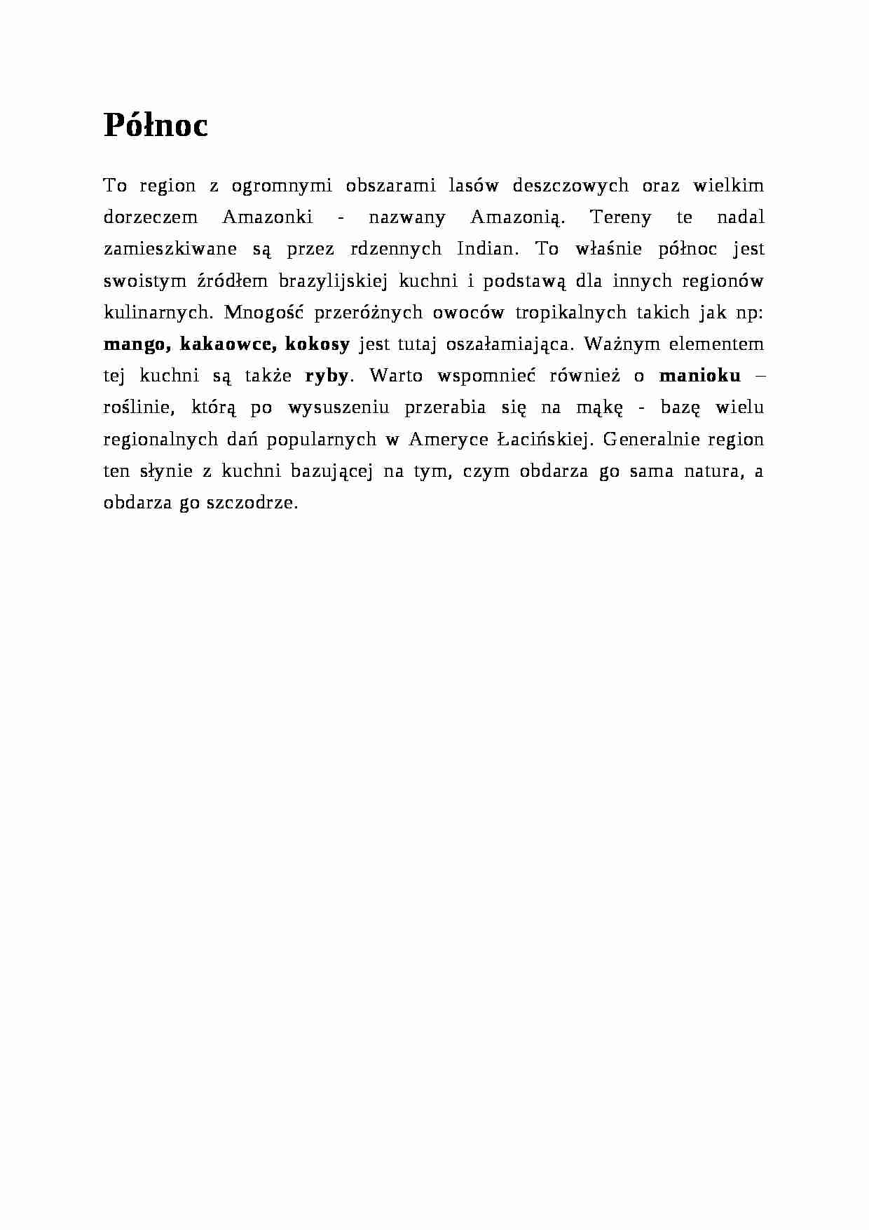 Północ  - omówienie  - strona 1