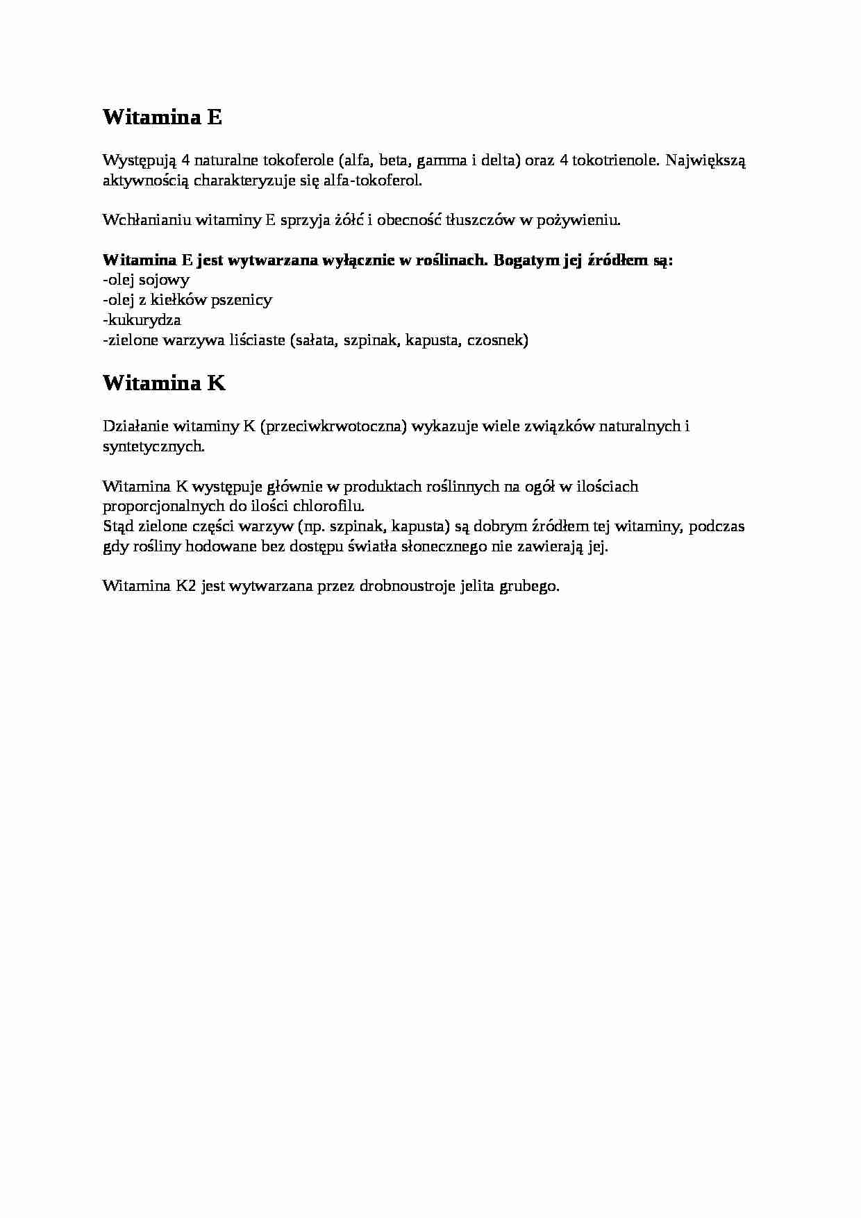 Witamina E - omówienie - strona 1