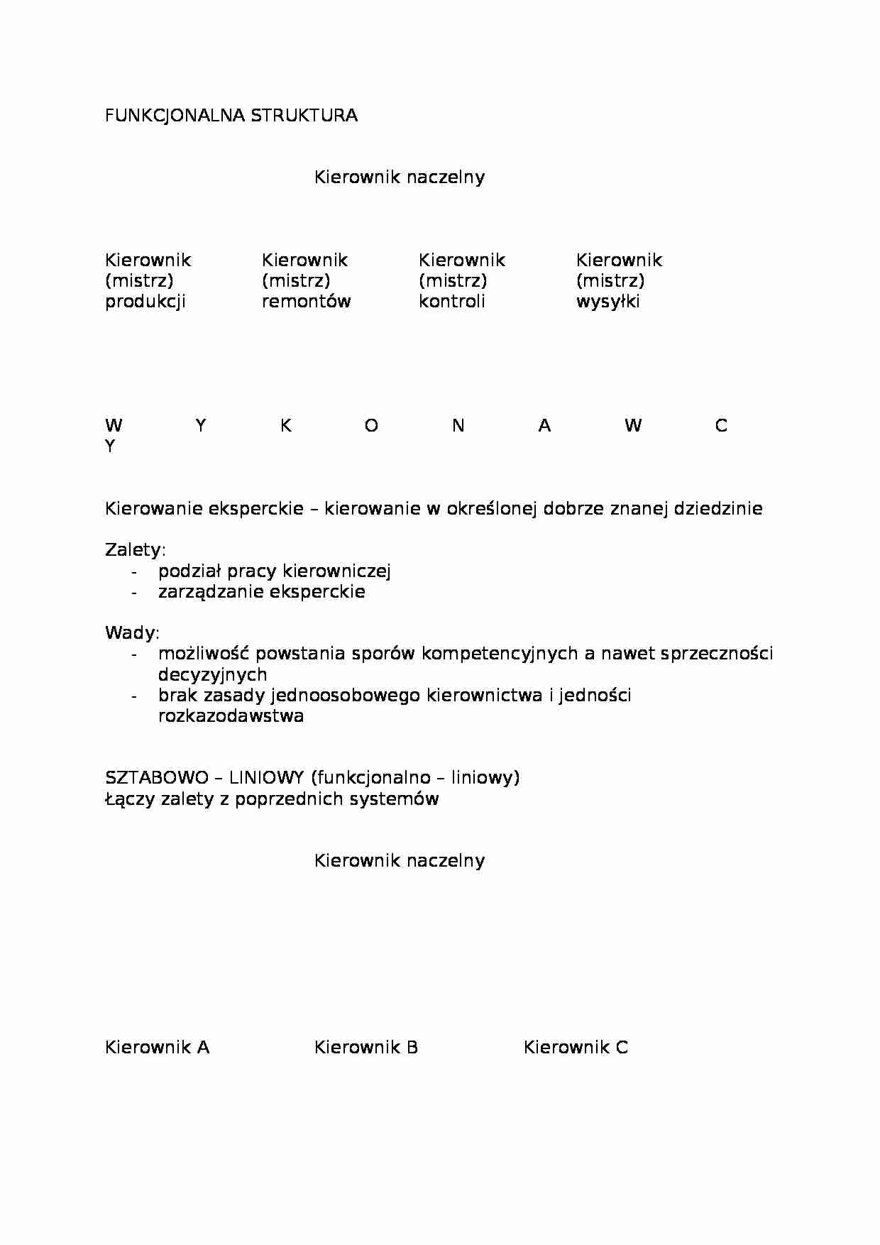Struktura funkcjonalna- omówienie - strona 1