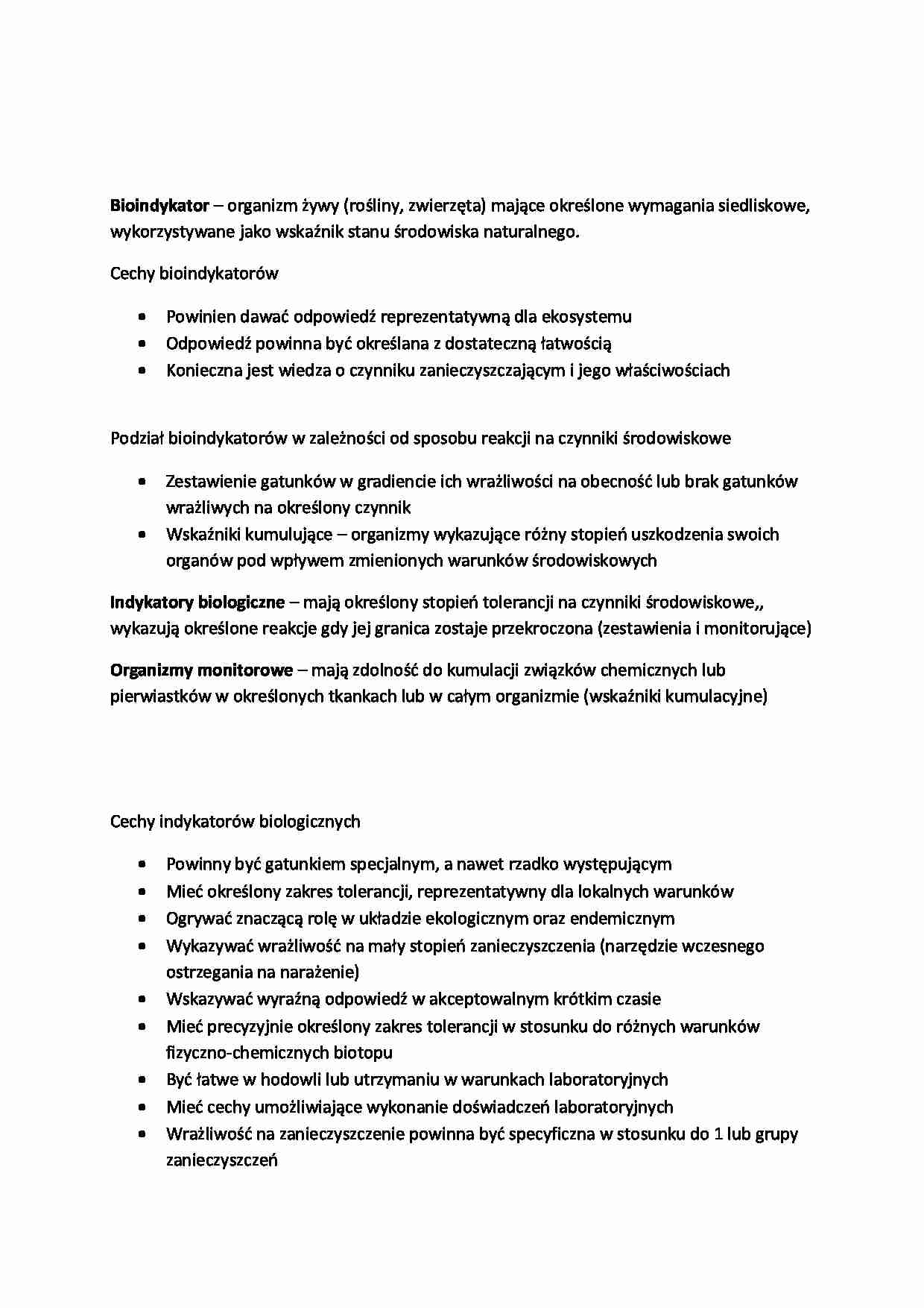 Bioindykator-opracowanie - strona 1