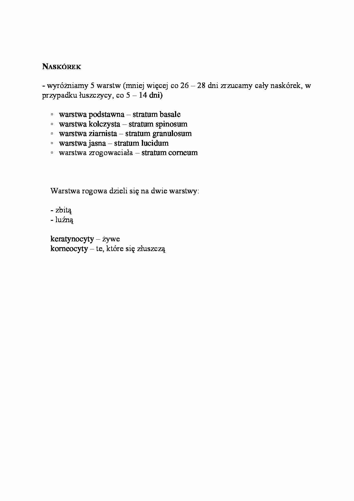 Naskórek - wykład - strona 1