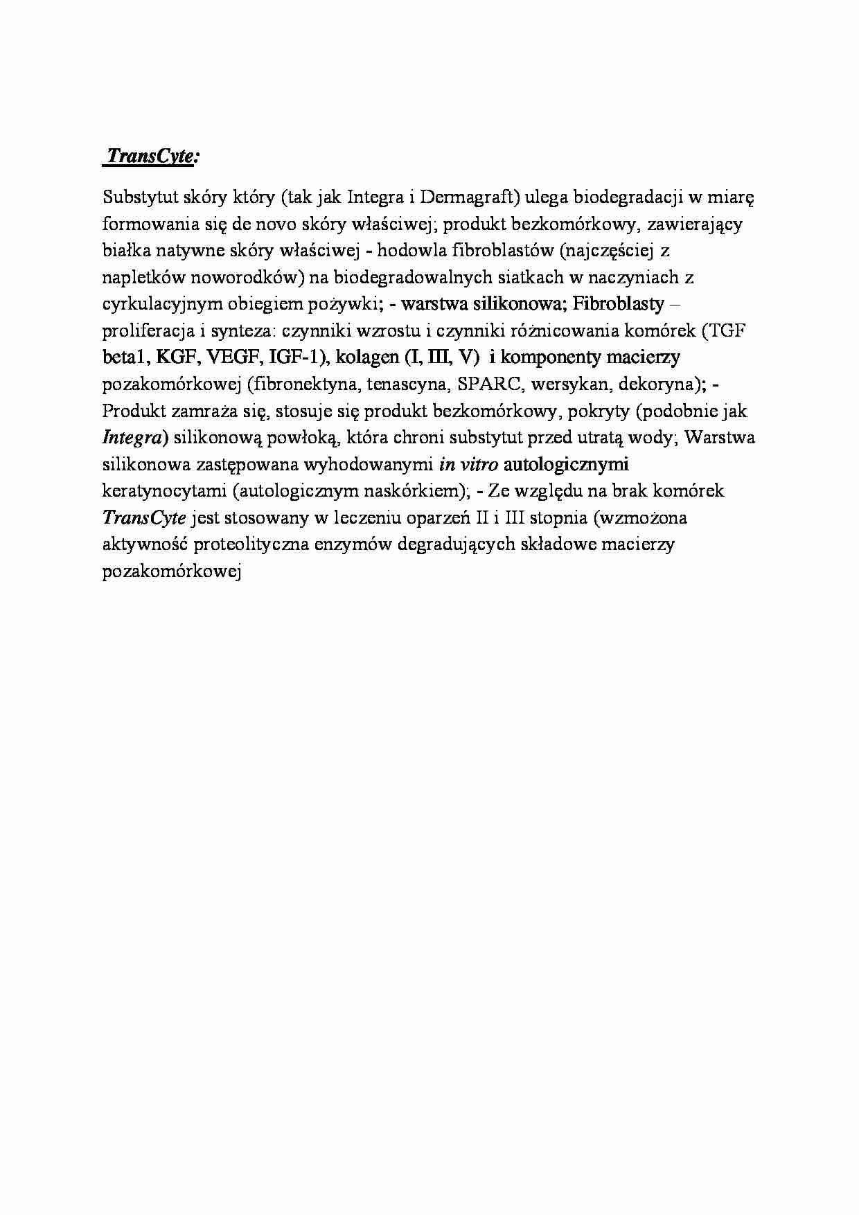 TransCyte - opracowanie zagadnienia - strona 1