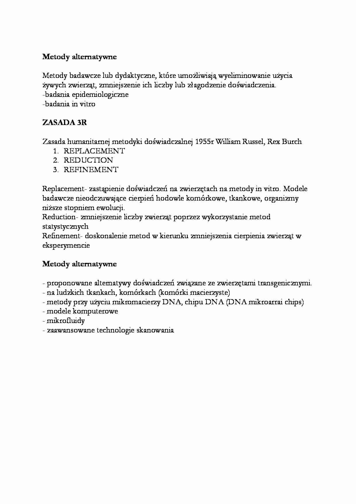 Metody alternatywne - wykład - strona 1