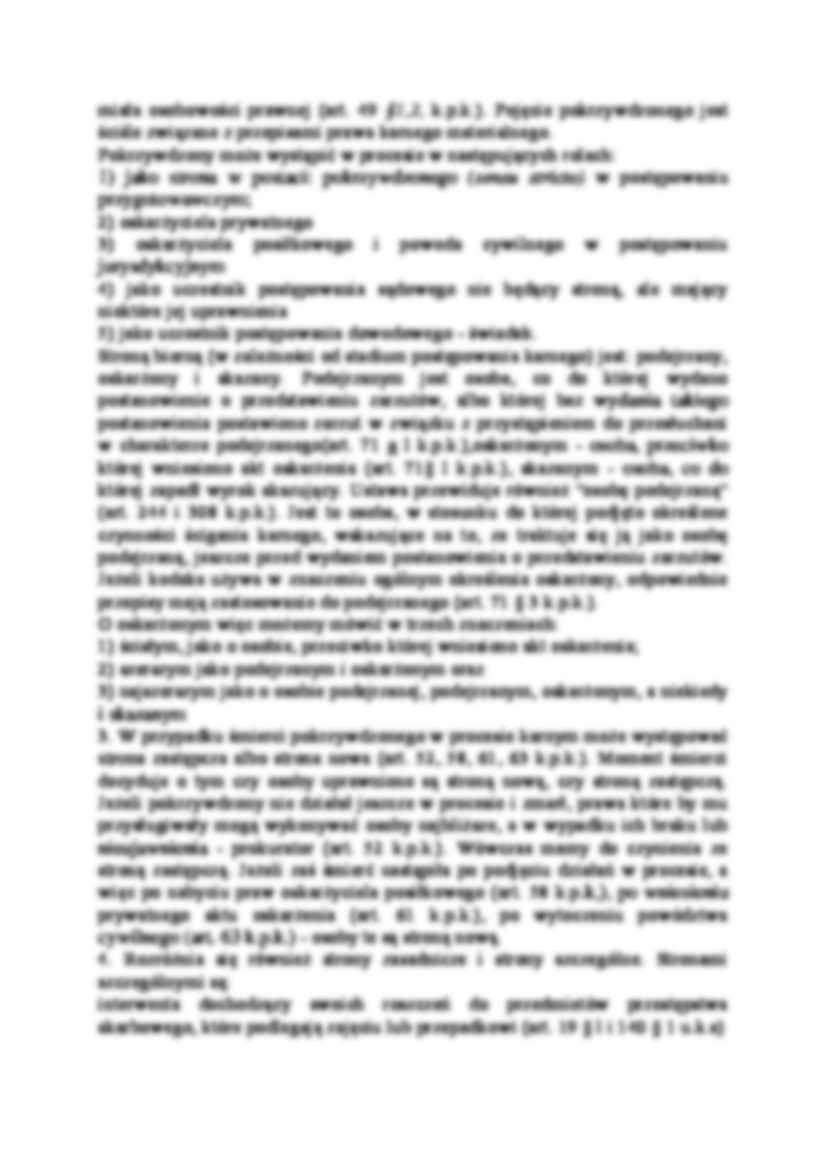 Procedura dopuszczenia stron i innych uczestników do udziału w postępowaniu karnym-opracowanie - strona 2