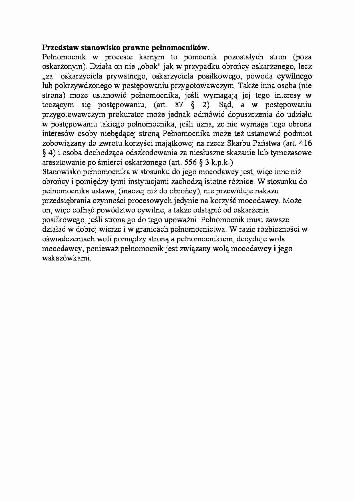 Stanowisko prawne pełnomocników-opracowanie - strona 1