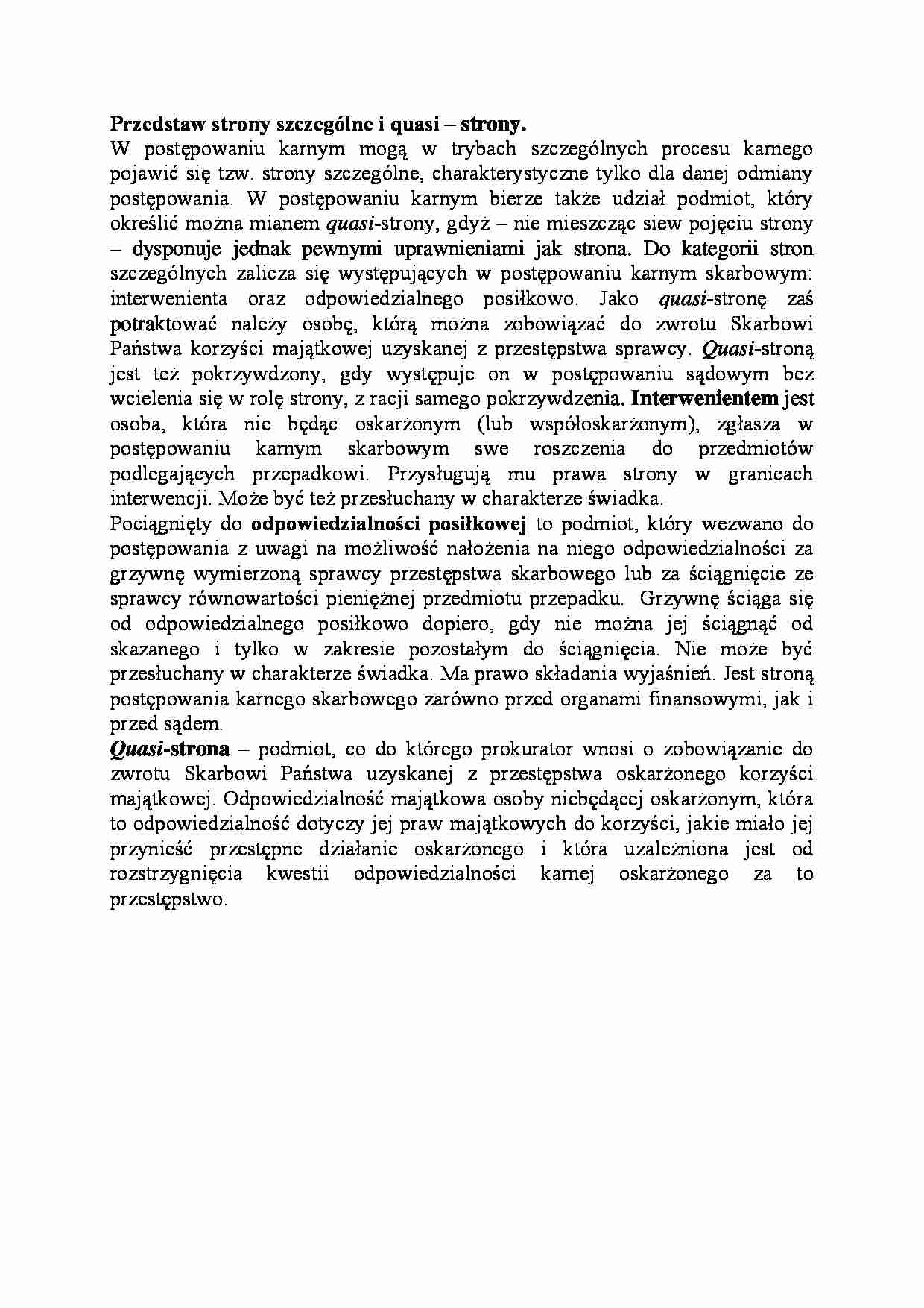 Strony szczególne i quasi-opracowanie - strona 1