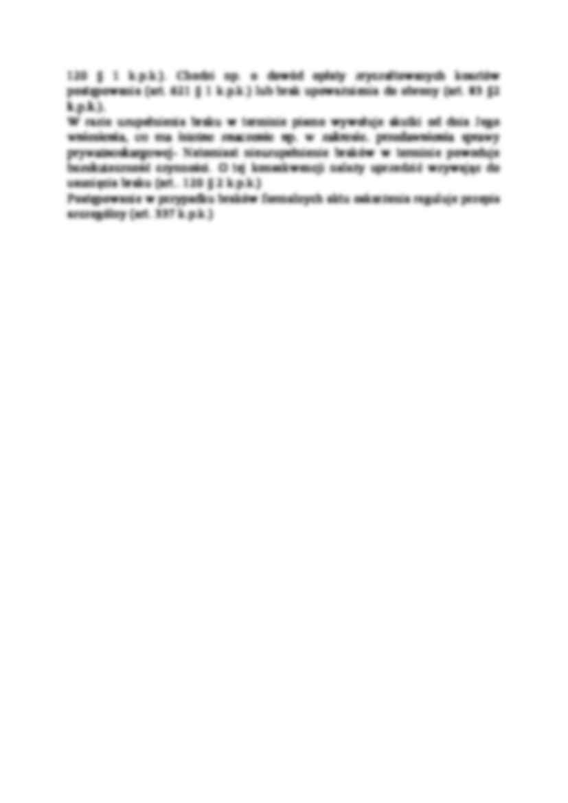 Warunki prawidłowości czynności procesowych-opracowanie - strona 3