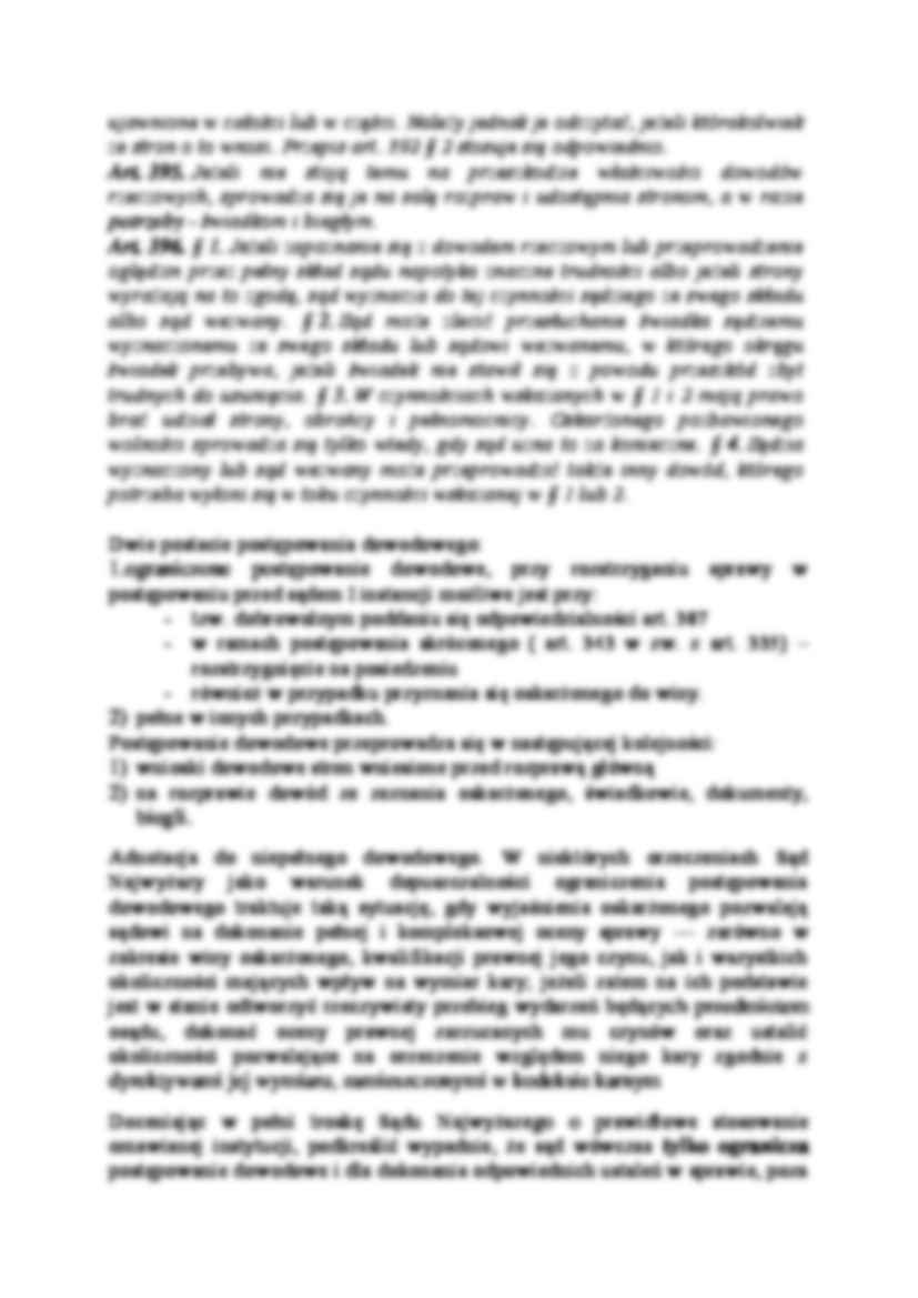 Scharakteryzuj procedurę prowadzenia postępowania dowodowego przed sądem-opracowanie - strona 3