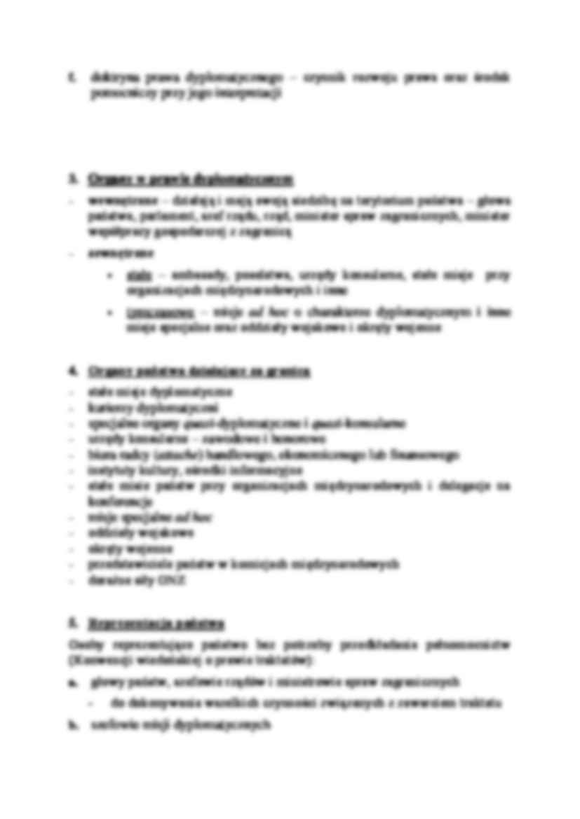 Organy państwa w stosunkach międzynarodowych-opracowanie - strona 2