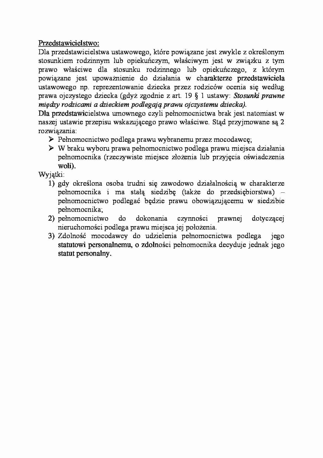 Przedstawicielstwo-opracowanie - Mocodawca - strona 1