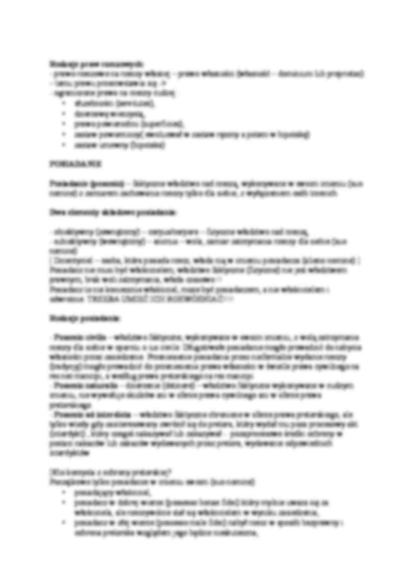 Prawo rzeczowe-wykład - strona 3