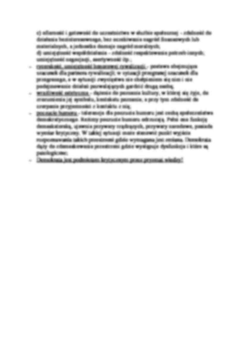 Cechy wzoru osobowego demokraty wg M. Ossowskiej-opracowanie - strona 2