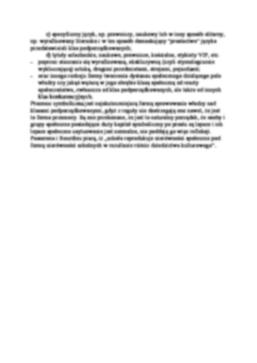 Charakterystyka koncepcji reprodukcji społecznej i przemocy symbolicznej Jeana-Claude'a Passeron'a i Pierre'a Bourdieu - strona 2