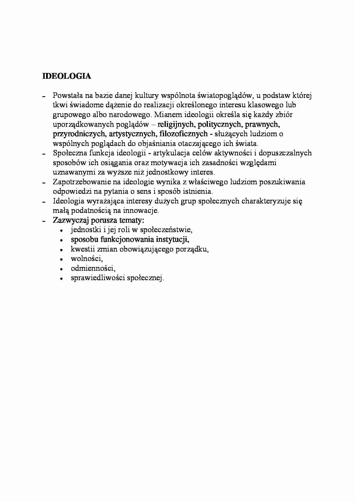 Ideologia-opracowanie - strona 1