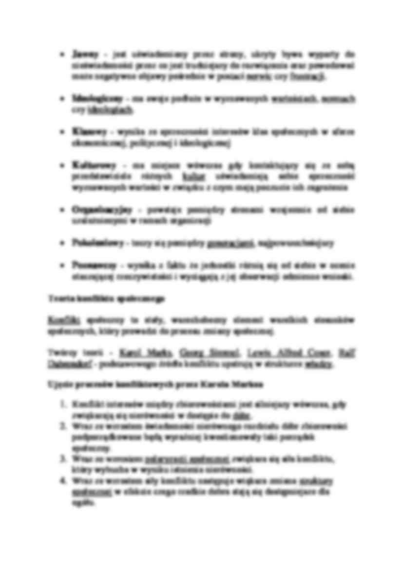 Konflikty społeczne-opracowanie  - strona 2
