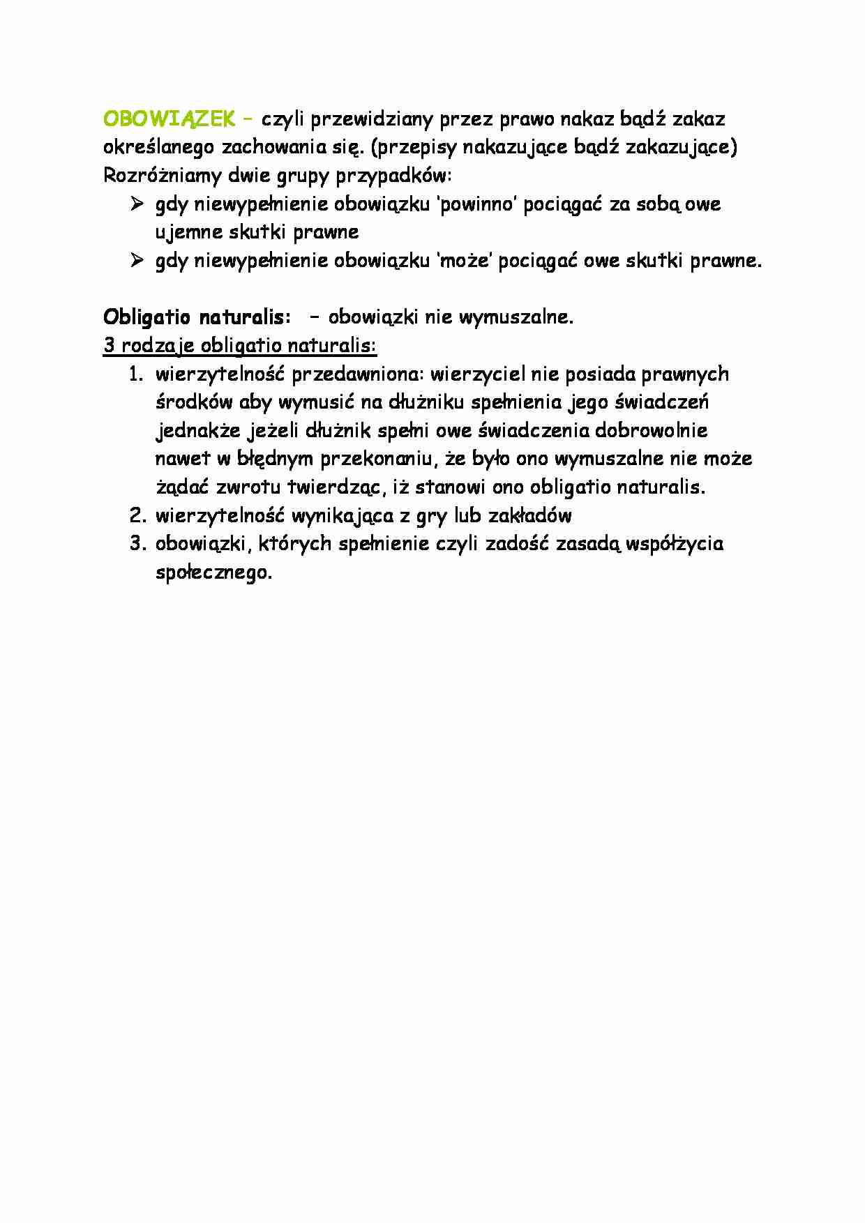 Obowiązek-opracowanie  - strona 1