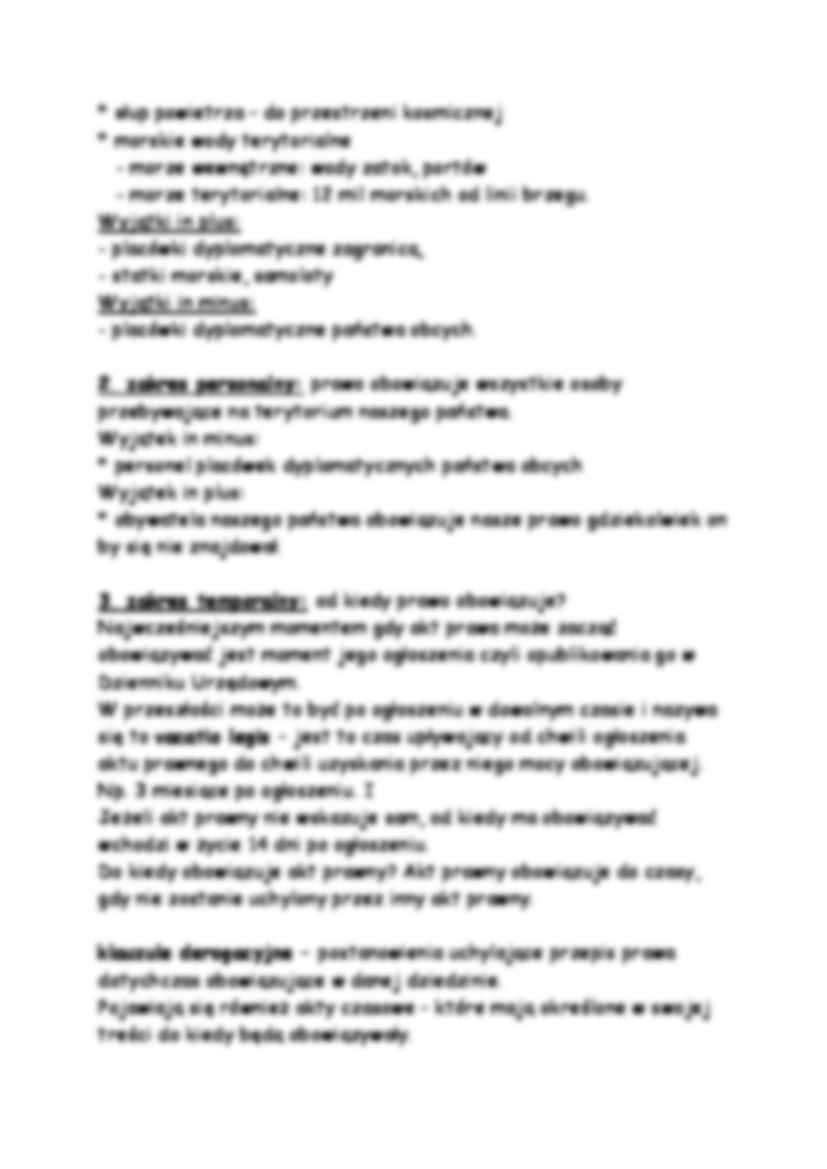 Obowiązywanie prawa-opracowanie  - strona 2